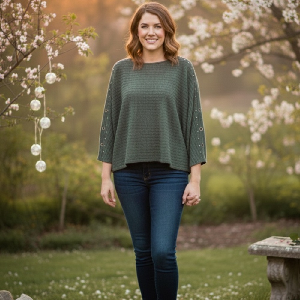 Parallel Skies Olive Knit Sweater
6
